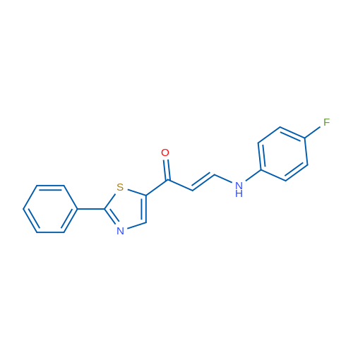(2E)-3-[(4-Fluorophenyl)amino]-1-(2-phenyl-1,3-thiazol-5-yl)prop-2-en-1-one 1g