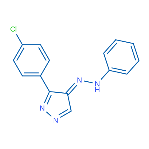 (4E)-3-(4-Chlorophenyl)-4-(2-phenylhydrazin-1-ylidene)-4H-pyrazole 1g