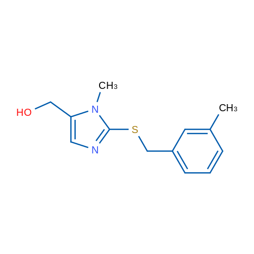 (1-Methyl-2-{[(3-methylphenyl)methyl]sulfanyl}-1H-imidazol-5-yl)methanol 10mg