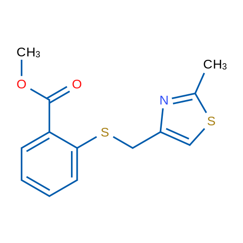 Methyl 2-{[(2-methyl-1,3-thiazol-4-yl)methyl]sulfanyl}benzoate 1g