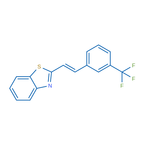 2-[(E)-2-[3-(Trifluoromethyl)phenyl]ethenyl]-1,3-benzothiazole 1g