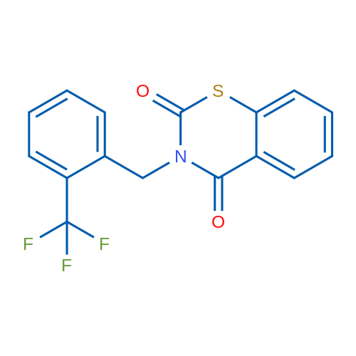 3-{[2-(trifluoromethyl)phenyl]methyl}-3,4-dihydro-2H-1,3-benzothiazine-2,4-dione 1g