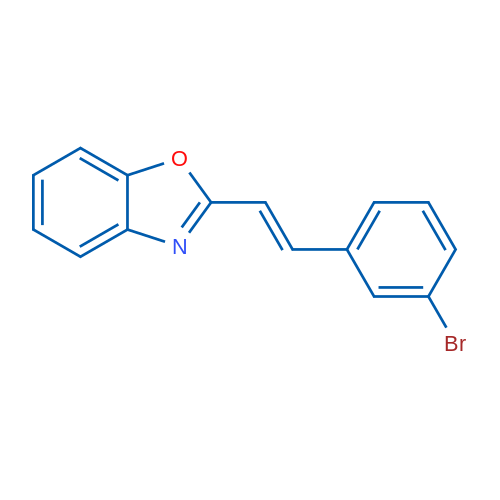 2-[(E)-2-(3-Bromophenyl)ethenyl]-1,3-benzoxazole 1g