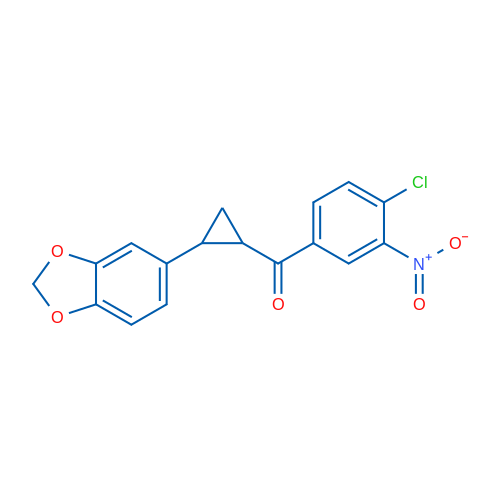 5-[2-(4-Chloro-3-nitrobenzoyl)cyclopropyl]-2H-1,3-benzodioxole 1g