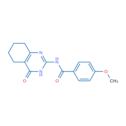 4-Methoxy-N-(4-oxo-3,4,5,6,7,8-hexahydroquinazolin-2-yl)benzamide 1g