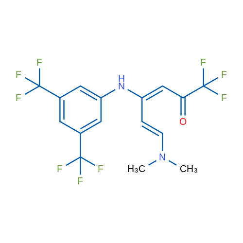 (3E,5E)-4-{[3,5-bis(trifluoromethyl)phenyl]amino}-6-(dimethylamino)-1,1,1-trifluorohexa-3,5-dien-2-one 1g