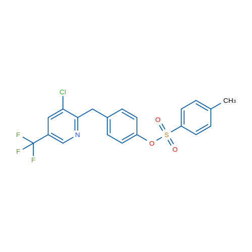 4-{[3-chloro-5-(trifluoromethyl)pyridin-2-yl]methyl}phenyl 4-methylbenzene-1-sulfonate 1g