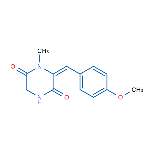 (6E)-6-[(4-Methoxyphenyl)methylidene]-1-methylpiperazine-2,5-dione 1g