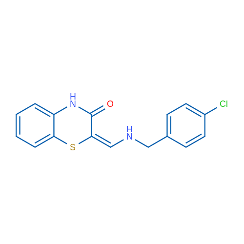 (2E)-2-({[(4-chlorophenyl)methyl]amino}methylidene)-3,4-dihydro-2H-1,4-benzothiazin-3-one 1g