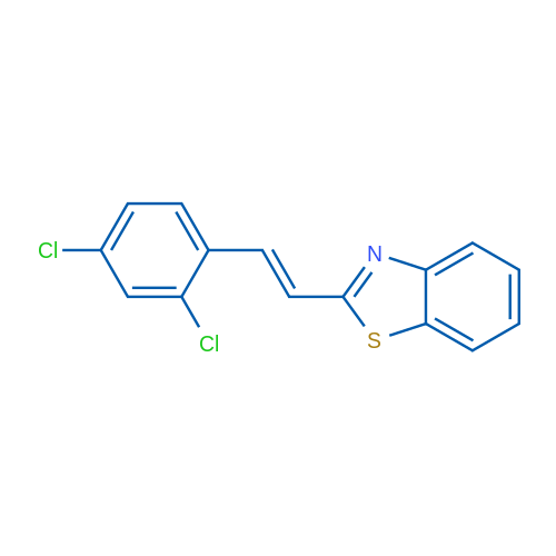 2-[(E)-2-(2,4-Dichlorophenyl)ethenyl]-1,3-benzothiazole 1g