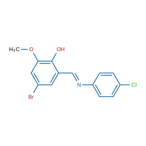 4-Bromo-2-[(1E)-[(4-chlorophenyl)imino]methyl]-6-methoxyphenol 1g