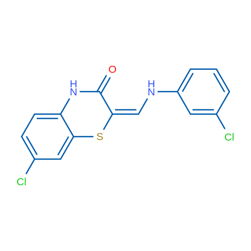 (2E)-7-Chloro-2-{[(3-chlorophenyl)amino]methylidene}-3,4-dihydro-2H-1,4-benzothiazin-3-one 1g