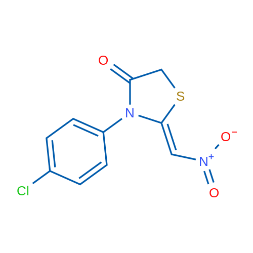 (2Z)-3-(4-Chlorophenyl)-2-(nitromethylidene)-1,3-thiazolidin-4-one 1g