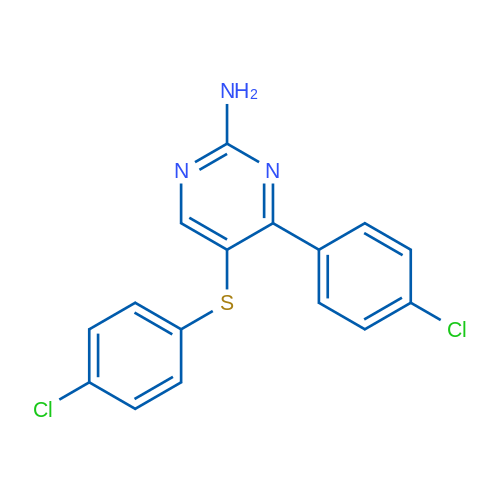 4-(4-Chlorophenyl)-5-[(4-chlorophenyl)sulfanyl]pyrimidin-2-amine 1g