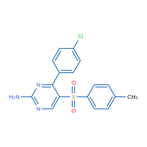 4-(4-Chlorophenyl)-5-(4-methylbenzenesulfonyl)pyrimidin-2-amine 1g