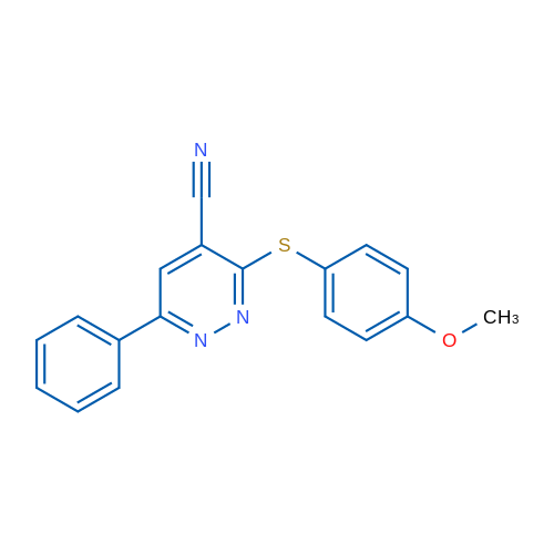 3-[(4-Methoxyphenyl)sulfanyl]-6-phenylpyridazine-4-carbonitrile 1g
