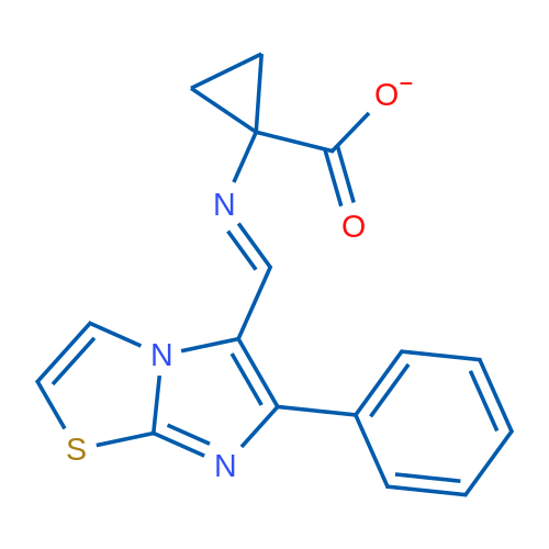 (E)-({6-phenylimidazo[2,1-b][1,3]thiazol-5-yl}methylidene)amino cyclopropanecarboxylate 1g