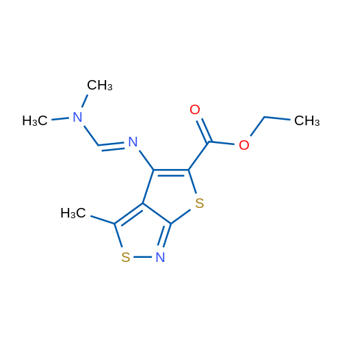 Ethyl 4-[(E)-[(dimethylamino)methylidene]amino]-3-methylthieno[2,3-c][1,2]thiazole-5-carboxylate 1g