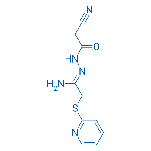 N'-[(1Z)-1-Amino-2-(pyridin-2-ylsulfanyl)ethylidene]-2-cyanoacetohydrazide 1g