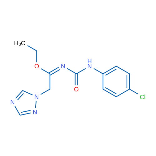 1-(4-Chlorophenyl)-3-[(1E)-1-ethoxy-2-(1H-1,2,4-triazol-1-yl)ethylidene]urea 1g