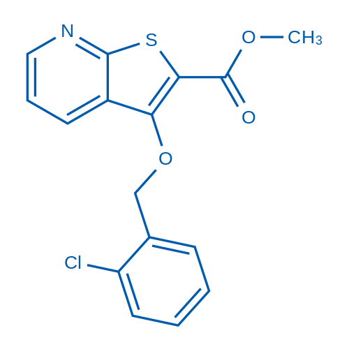 Methyl 3-[(2-chlorophenyl)methoxy]thieno[2,3-b]pyridine-2-carboxylate 1g