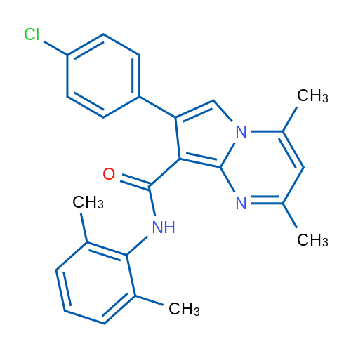 7-(4-Chlorophenyl)-N-(2,6-dimethylphenyl)-2,4-dimethylpyrrolo[1,2-a]pyrimidine-8-carboxamide 1g