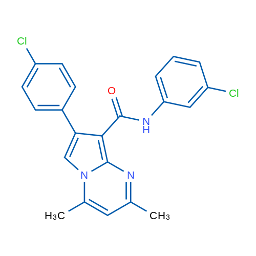 N-(3-Chlorophenyl)-7-(4-chlorophenyl)-2,4-dimethylpyrrolo[1,2-a]pyrimidine-8-carboxamide 1g