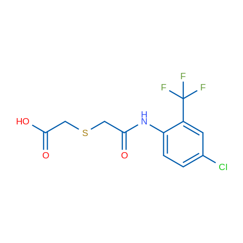 2-[({[4-chloro-2-(trifluoromethyl)phenyl]carbamoyl}methyl)sulfanyl]acetic acid 1g