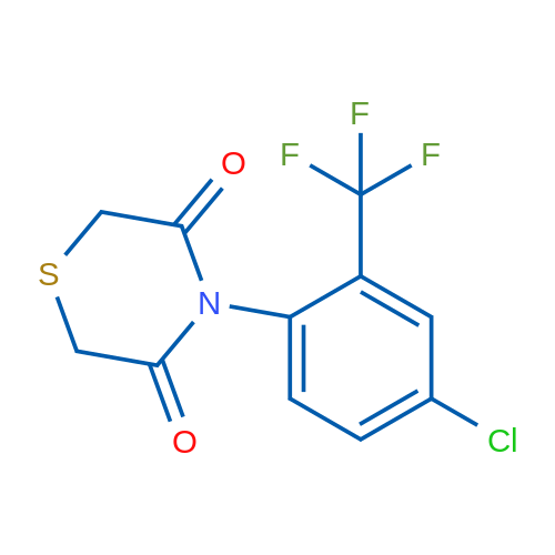 4-[4-Chloro-2-(trifluoromethyl)phenyl]thiomorpholine-3,5-dione 1g