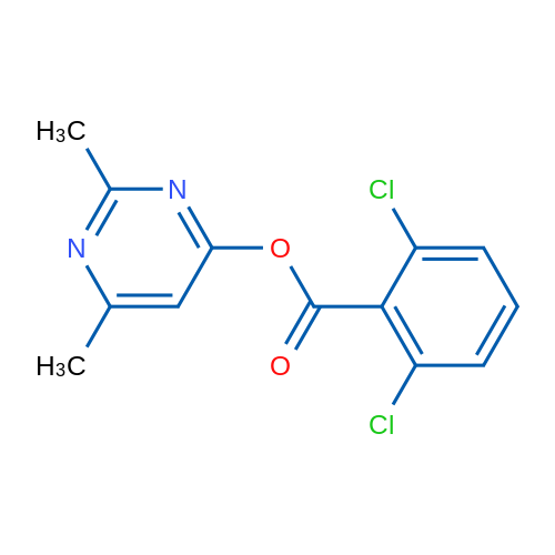 2,6-Dimethylpyrimidin-4-yl 2,6-dichlorobenzoate 1g
