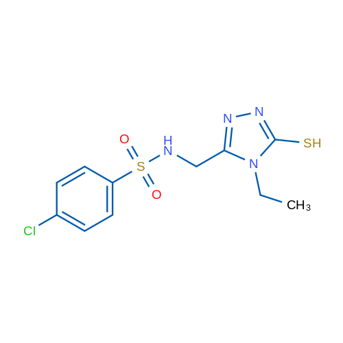 4-Chloro-N-[(4-ethyl-5-sulfanyl-4H-1,2,4-triazol-3-yl)methyl]benzene-1-sulfonamide 1g