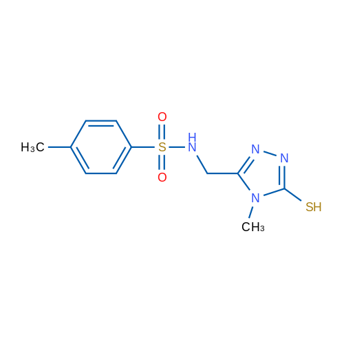 4-Methyl-N-[(4-methyl-5-sulfanyl-4H-1,2,4-triazol-3-yl)methyl]benzene-1-sulfonamide 1g