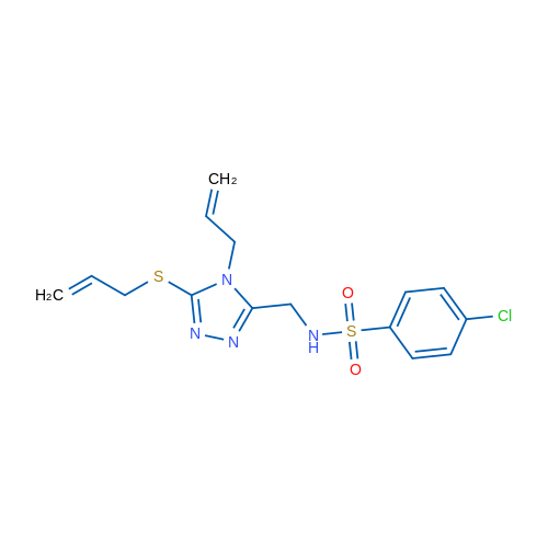 4-Chloro-N-{[4-(prop-2-en-1-yl)-5-(prop-2-en-1-ylsulfanyl)-4H-1,2,4-triazol-3-yl]methyl}benzene-1-sulfonamide 1g