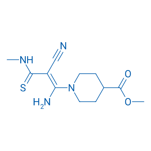 Methyl 1-[(1E)-1-amino-2-cyano-2-(methylcarbamothioyl)eth-1-en-1-yl]piperidine-4-carboxylate 1g