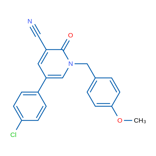 5-(4-Chlorophenyl)-1-[(4-methoxyphenyl)methyl]-2-oxo-1,2-dihydropyridine-3-carbonitrile 1g