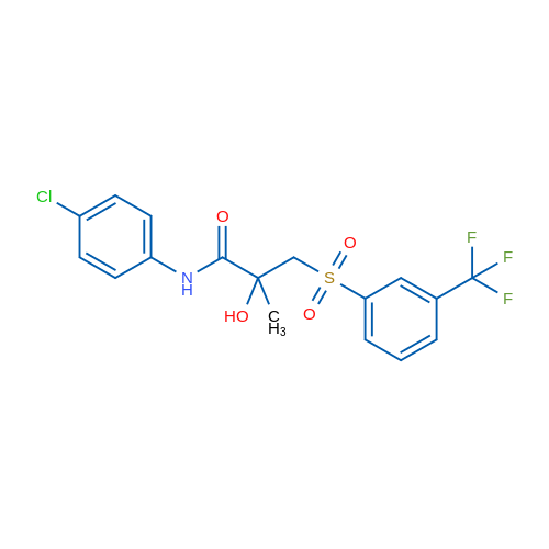 N-(4-Chlorophenyl)-2-hydroxy-2-methyl-3-[3-(trifluoromethyl)benzenesulfonyl]propanamide 1g