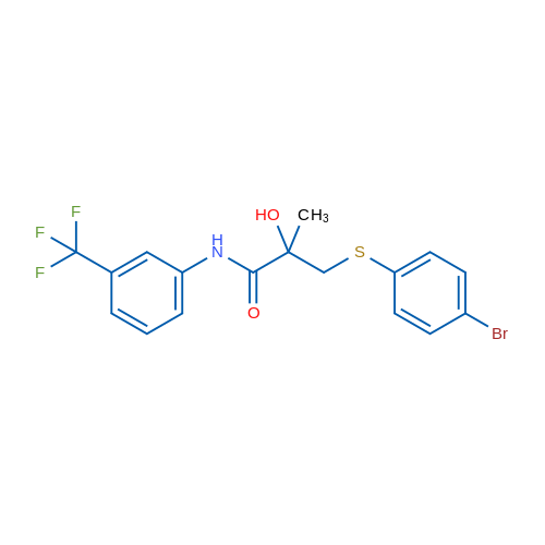 3-[(4-Bromophenyl)sulfanyl]-2-hydroxy-2-methyl-N-[3-(trifluoromethyl)phenyl]propanamide 1g