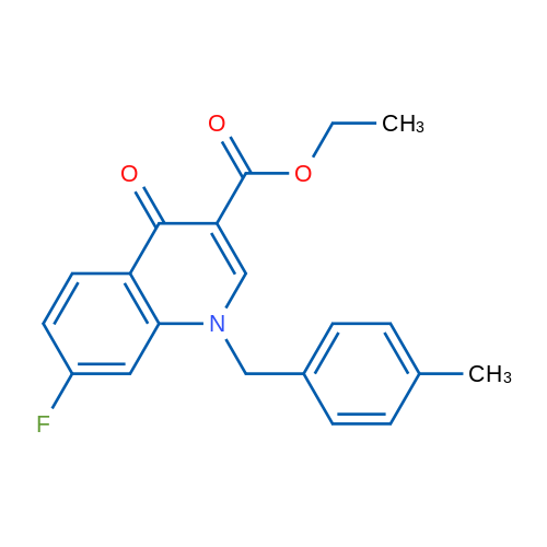 Ethyl 7-fluoro-1-[(4-methylphenyl)methyl]-4-oxo-1,4-dihydroquinoline-3-carboxylate 1g