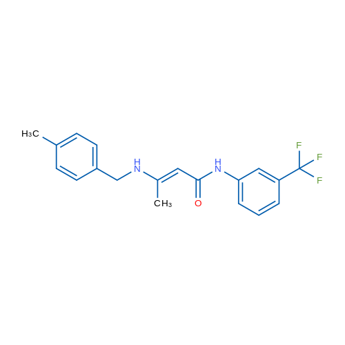 (2E)-3-{[(4-methylphenyl)methyl]amino}-N-[3-(trifluoromethyl)phenyl]but-2-enamide 1g