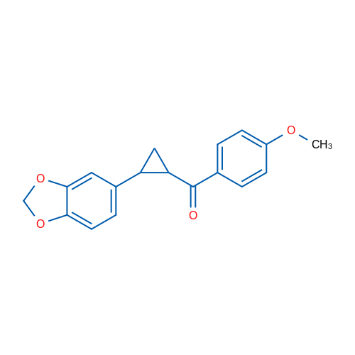 5-[2-(4-Methoxybenzoyl)cyclopropyl]-2H-1,3-benzodioxole 1g