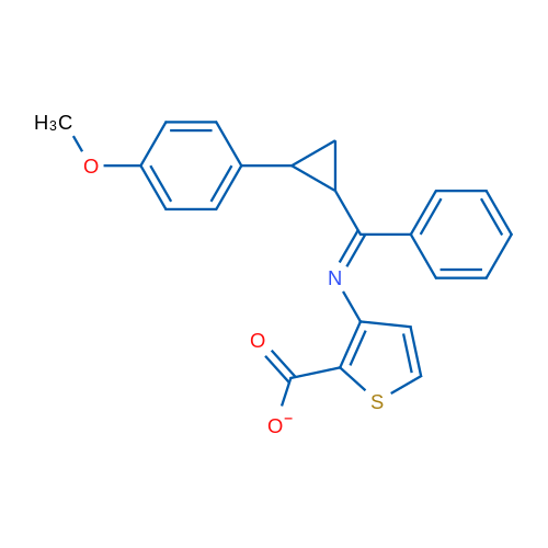 (Z)-{[2-(4-methoxyphenyl)cyclopropyl](phenyl)methylidene}amino thiophene-2-carboxylate 1g