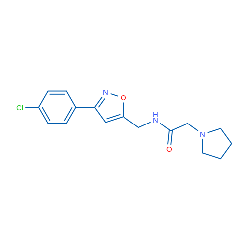 N-{[3-(4-chlorophenyl)-1,2-oxazol-5-yl]methyl}-2-(pyrrolidin-1-yl)acetamide 1g