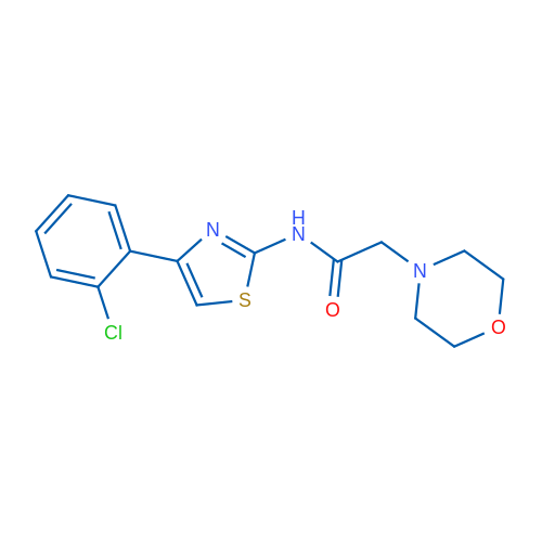 N-[4-(2-Chlorophenyl)-1,3-thiazol-2-yl]-2-(morpholin-4-yl)acetamide 1g