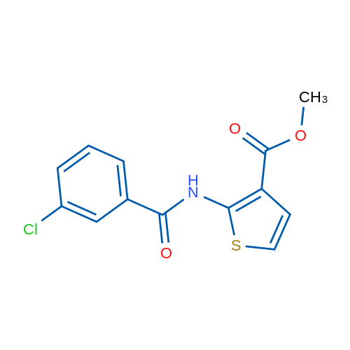 Methyl 2-(3-chlorobenzamido)thiophene-3-carboxylate 10mg