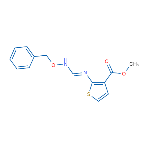 Methyl 2-[(E)-N'-(benzyloxy)imidamido]thiophene-3-carboxylate 1g