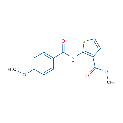 Methyl 2-(4-methoxybenzamido)thiophene-3-carboxylate 10mg