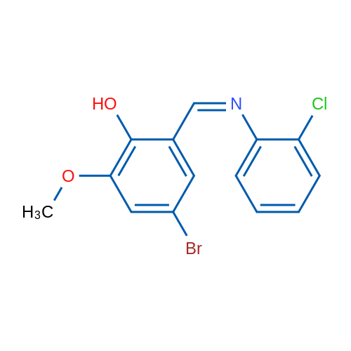 4-Bromo-2-[(1Z)-[(2-chlorophenyl)imino]methyl]-6-methoxyphenol 1g
