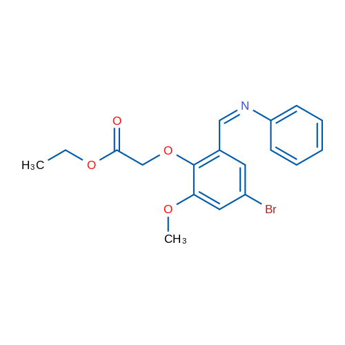 Ethyl 2-{4-bromo-2-methoxy-6-[(1Z)-(phenylimino)methyl]phenoxy}acetate 1g