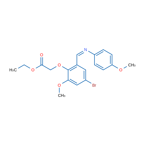 Ethyl 2-{4-bromo-2-methoxy-6-[(1Z)-[(4-methoxyphenyl)imino]methyl]phenoxy}acetate 1g