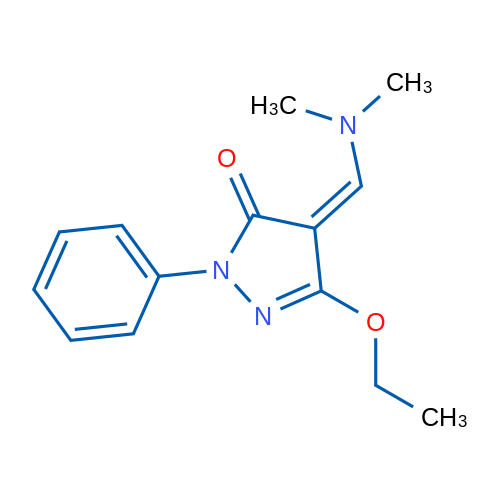 (4Z)-4-[(Dimethylamino)methylidene]-3-ethoxy-1-phenyl-4,5-dihydro-1H-pyrazol-5-one 1g